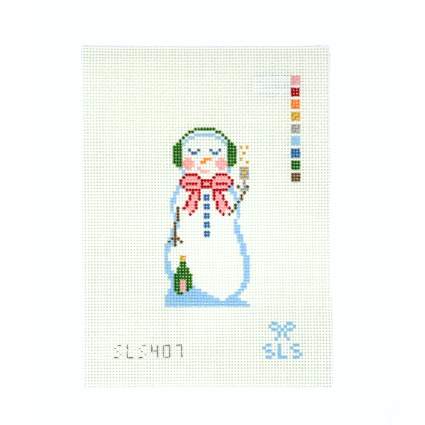 Champagne Snow Woman - SLS Needlepoint
