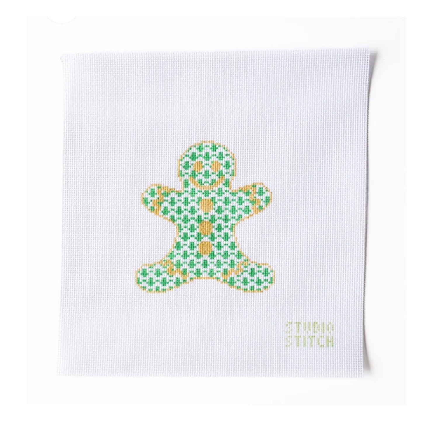 Green Herend Gingerbread Man - The Studio Stitch