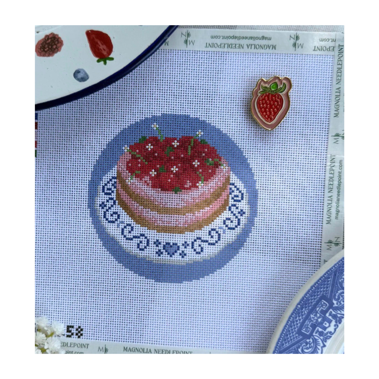 Strawberry Shortcake - Magnolia Needlepoint