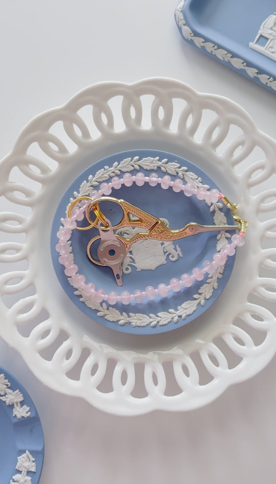 Rose Quartz Needlepoint Tools