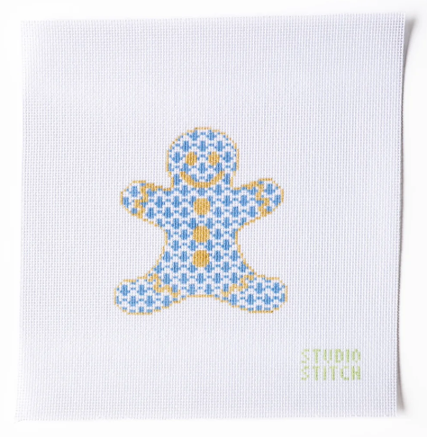 Blue Gingerbread Man