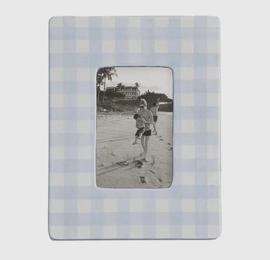 Light Blue Gingham Frame