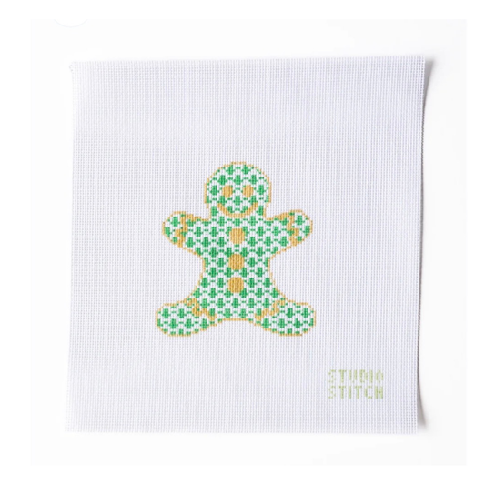 Green Herend Gingerbread Man - The Studio Stitch