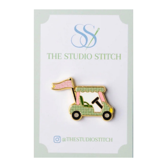 Pink and Green Golf Cart Needle Minder