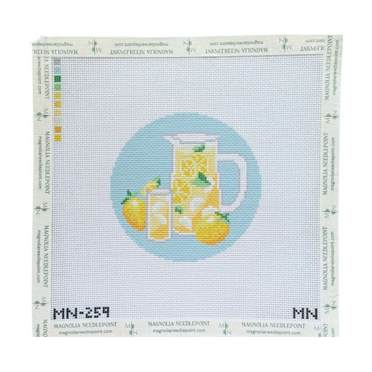 Lemonade Pitcher - Magnolia Needlepoint