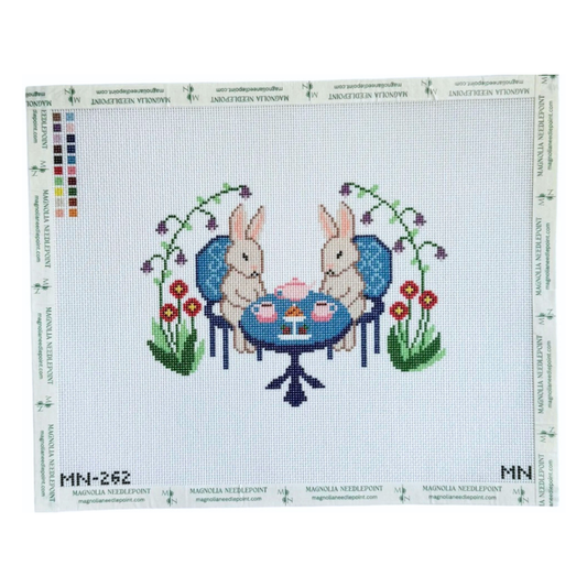 Bunny Tea Party - Magnolia Needlepoint